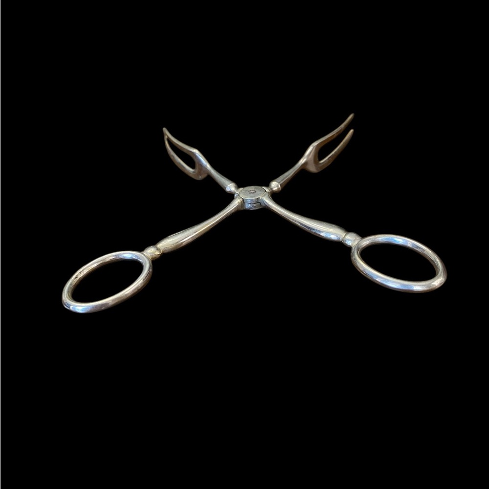 Antique Silver Plated Serving Tongs - Picture 7 of 7